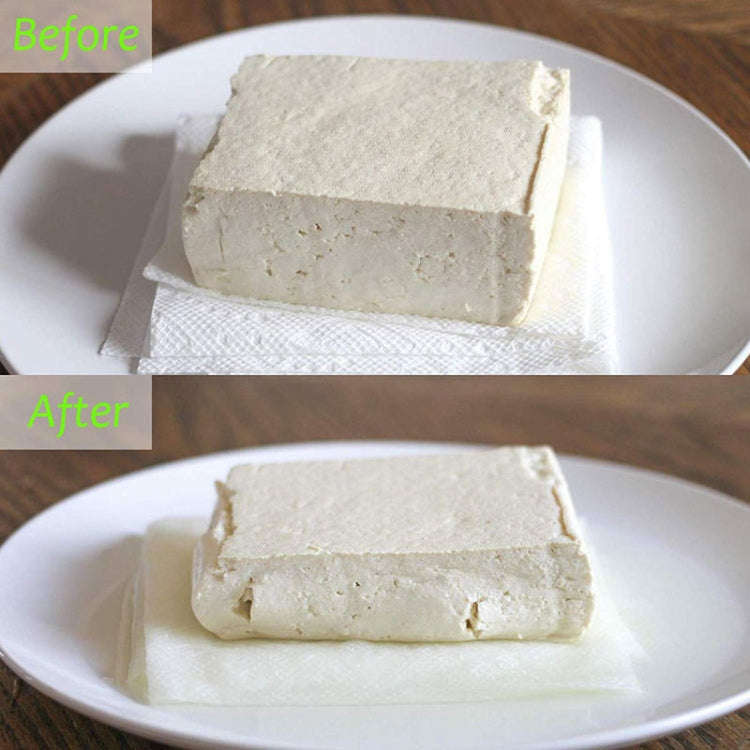 Household Tofu Squeezer Kitchen Built-In Tofu Draining Machine(White And Green)