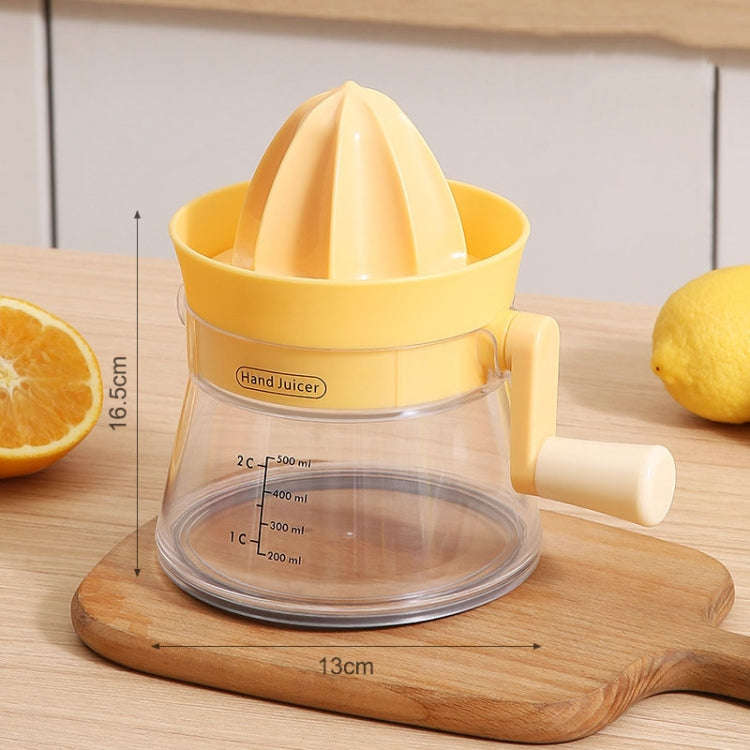 Household Manual Juicer Kitchen Hand Crank Fruit Extractor(Green)
