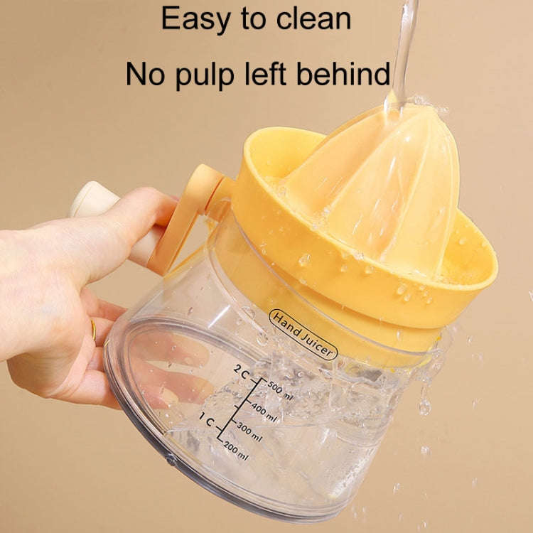 Household Manual Juicer Kitchen Hand Crank Fruit Extractor(White)