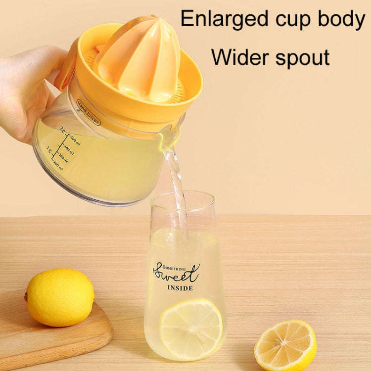 Household Manual Juicer Kitchen Hand Crank Fruit Extractor(White)