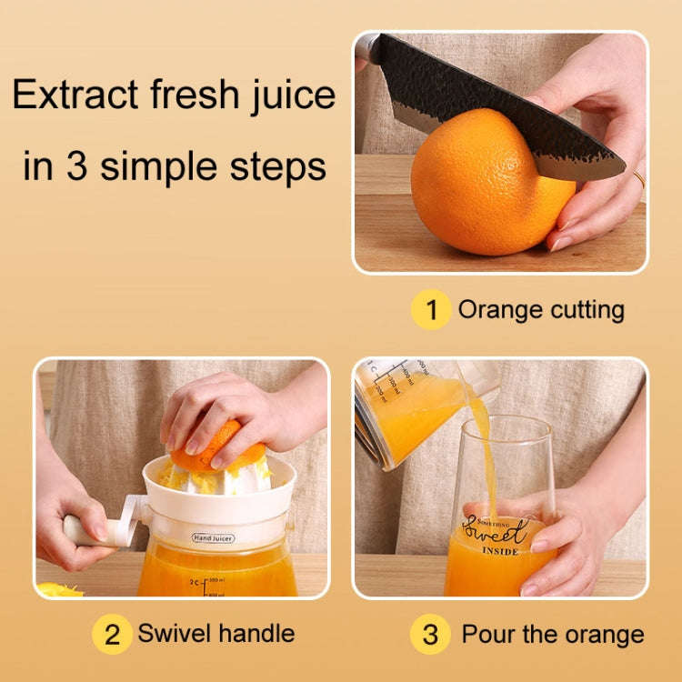 Household Manual Juicer Kitchen Hand Crank Fruit Extractor(Green)