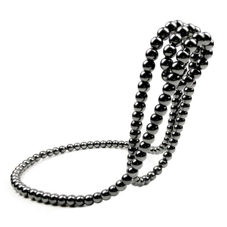 Pearl Necklace Suspended Wine Rack Home Desktop Decorative Ornaments(Black)