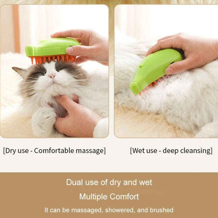 Banana Shape Pet Spray Massage Comb Electrical Cleaning Brush Hair Removal Comb For Dogs And Cats...