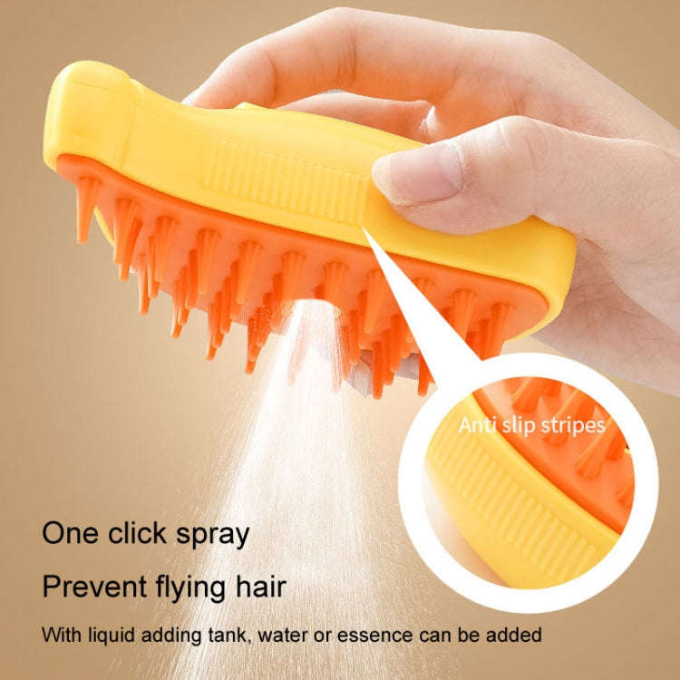 Banana Shape Pet Spray Massage Comb Electrical Cleaning Brush Hair Removal Comb For Dogs And Cats...