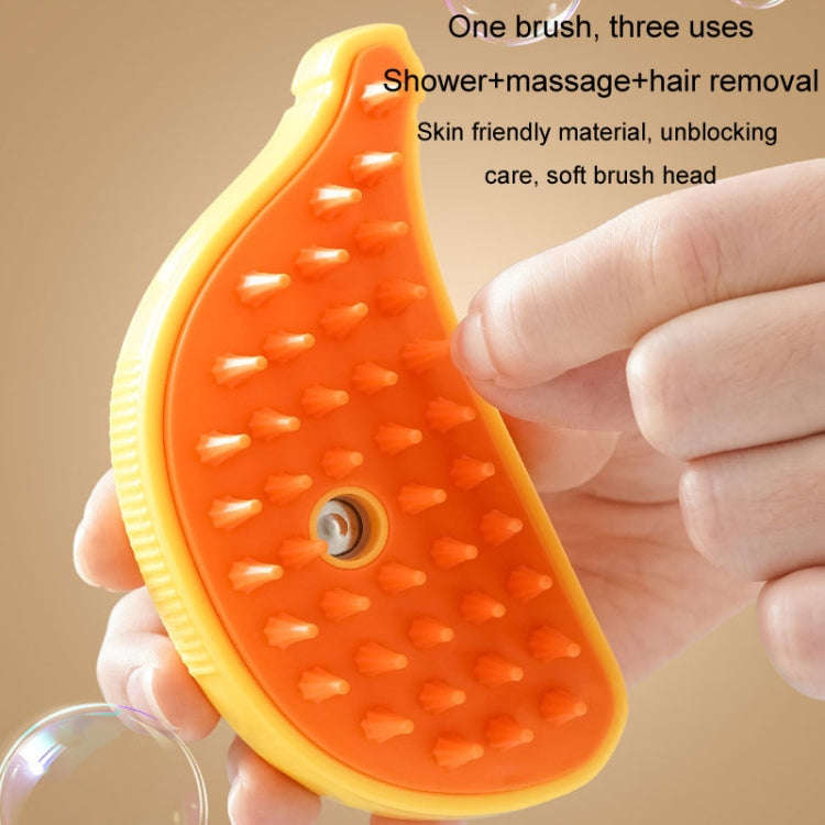 Banana Shape Pet Spray Massage Comb Electrical Cleaning Brush Hair Removal Comb For Dogs And Cats...