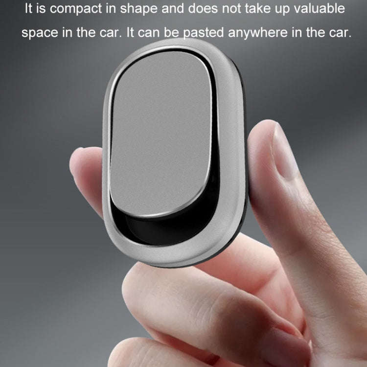 2pcs/set Car Adhesive Multifunctional Invisible Hook(Metal Silver)