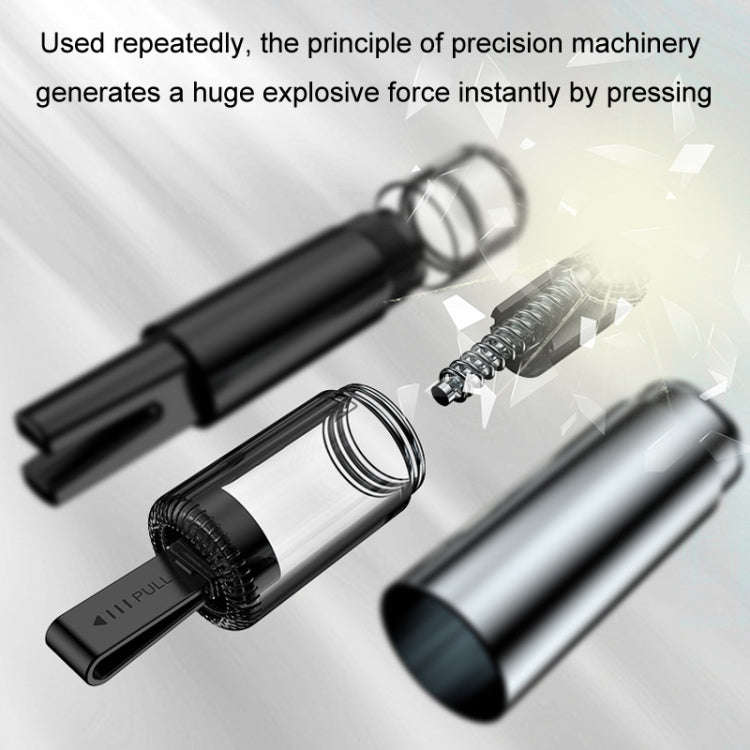Car Glass Safety Hammer Multifunctional Emergency Escape Tool, Color: Silver