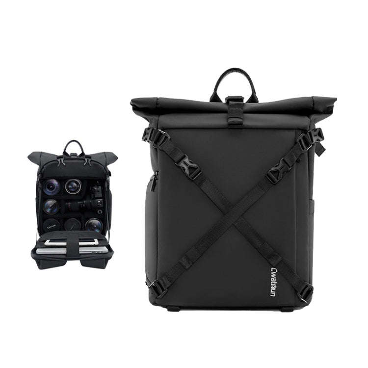 Cwatcun D113 Shoulder Leisure Camera Bag Waterproof High Capacity Outdoor Travel Photography Bag,...