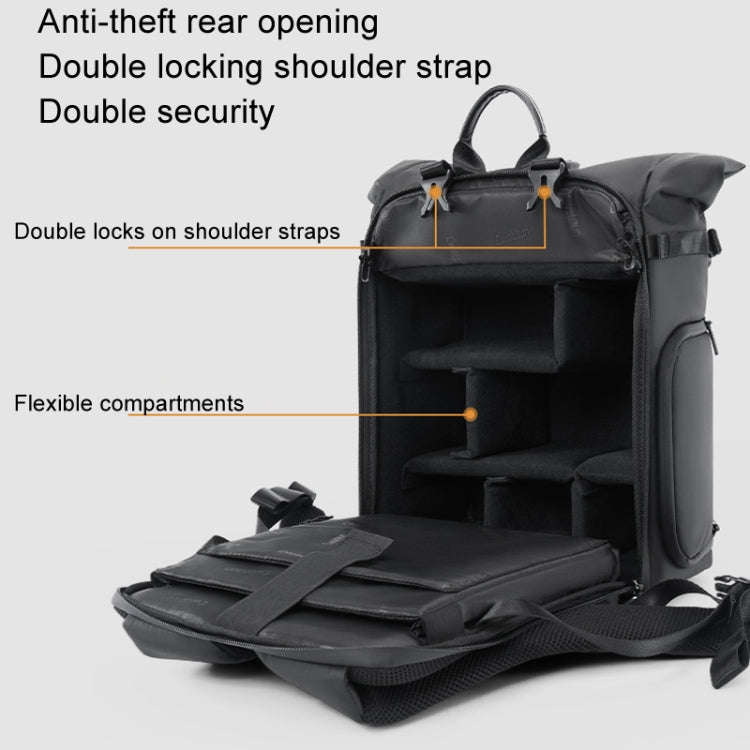 Cwatcun D113 Shoulder Leisure Camera Bag Waterproof High Capacity Outdoor Travel Photography Bag,...