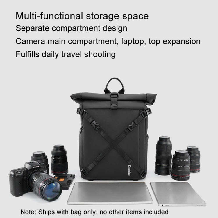 Cwatcun D113 Shoulder Leisure Camera Bag Waterproof High Capacity Outdoor Travel Photography Bag,...