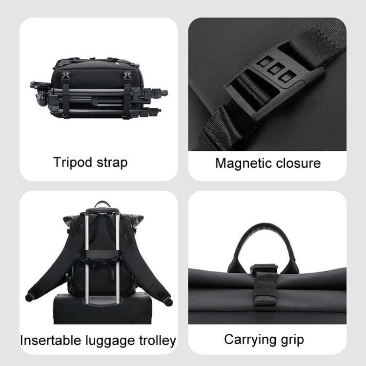 Cwatcun D113 Shoulder Leisure Camera Bag Waterproof High Capacity Outdoor Travel Photography Bag,...