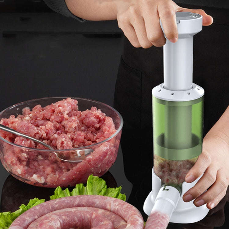 Small Household Manual Sausage Making Machine Kitchen Tools(Green)