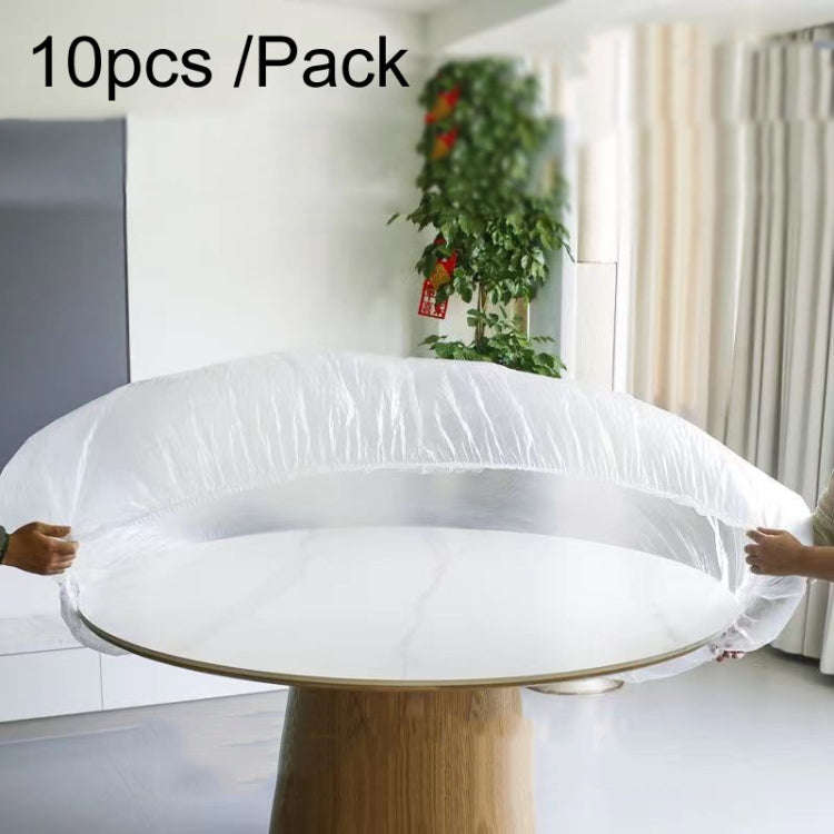 10pcs /Pack 1.6m Disposable Elastic Bunching Tablecloth Household Table Thickened PE Non-Washable...