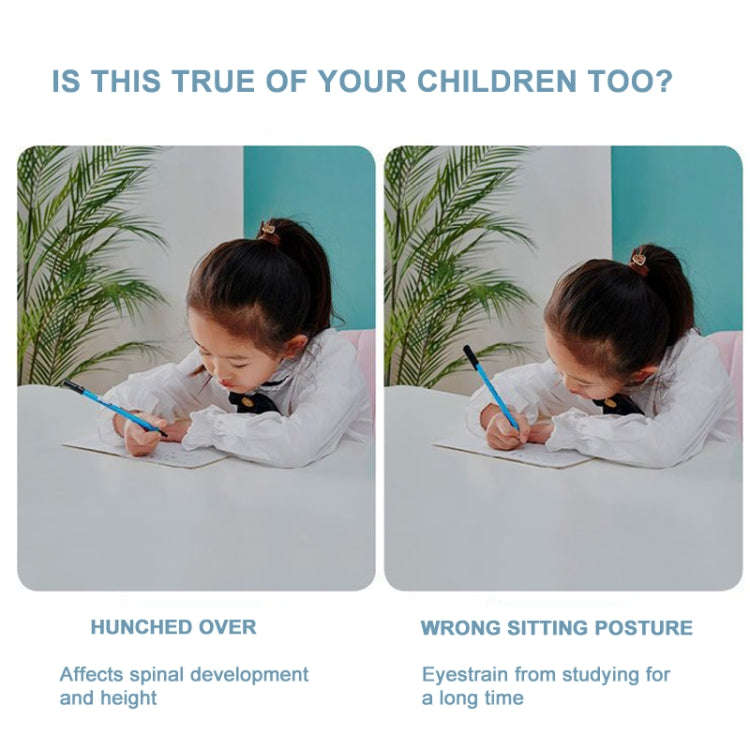 Sitting Posture Corrector Writing Posture Eye Protector Children Reading Aids(Sky Blue)