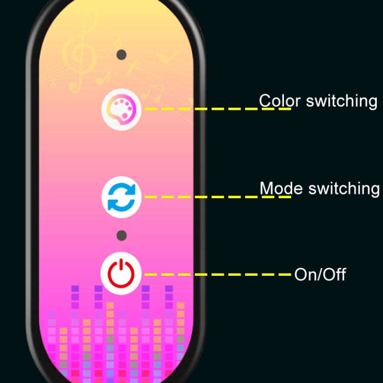 SMD Colorful 5050 RGB E-Sports Table Remote Control Small Night Light USB Smart Rhythm Atmosphere...