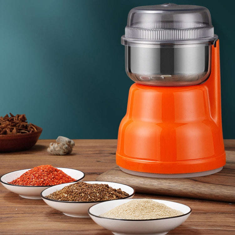 Household Coffee Grain Grinding Machine Crusher Grinder, Spec: EU Plug(Orange)