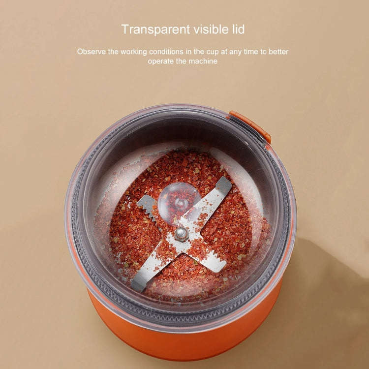 Household Coffee Grain Grinding Machine Crusher Grinder, Spec: EU Plug(Orange)