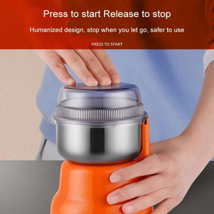 Household Coffee Grain Grinding Machine Crusher Grinder, Spec: EU Plug(Orange)