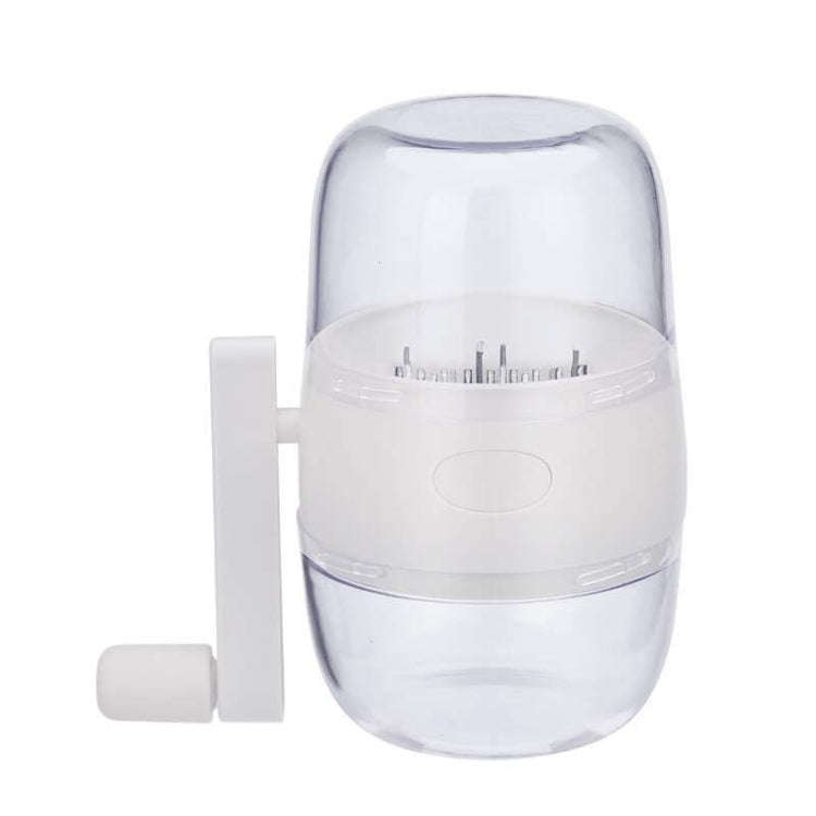 Household Dried Fruit Peanut Crusher Kitchen Hand Crank Nut Pulverizer(White)