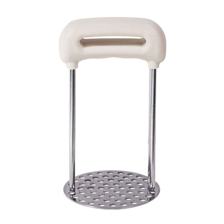 Stainless Steel Mashed Potato Masher Household Supplementary Press Potato Masticator(White)