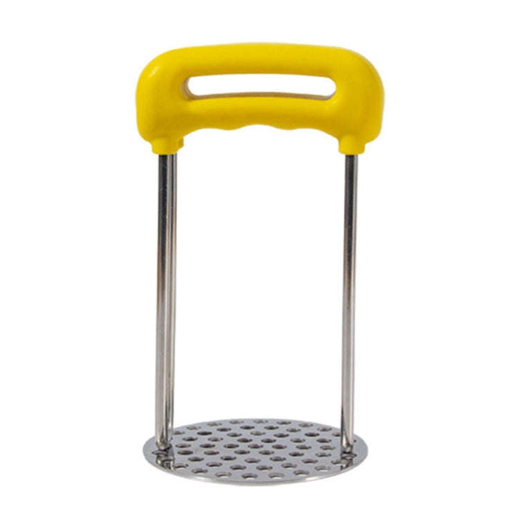 Stainless Steel Mashed Potato Masher Household Supplementary Press Potato Masticator(Yellow)