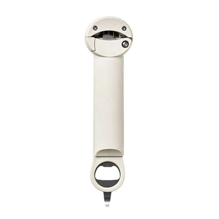 Multifunctional Beer And Beverage Bottle Opener Magnetic Telescopic Cans And Caps Driver(Gray White)