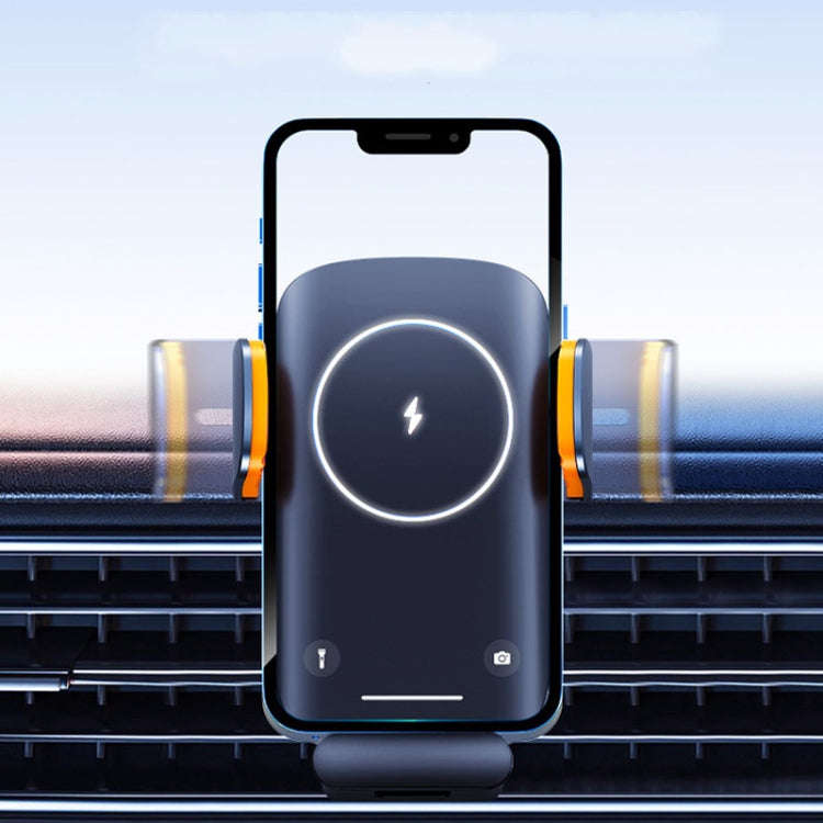 Smart Induction Wireless Charger Car Cell Phone Holder Solar Fast Charging Air Vent Navigation St...