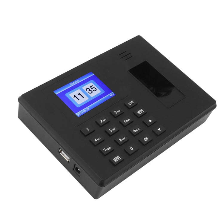 Fingerprint Recognition Voice Broadcast Smart Report Generation Attendance Machine, Model: Black ...