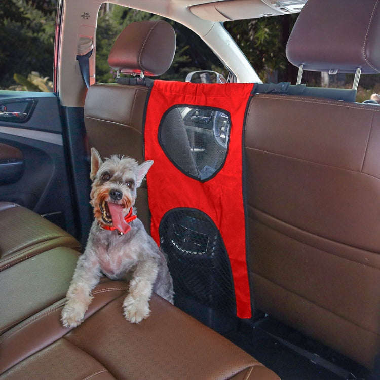 Car Rear Pet And Kids Deterrent Barrier Automobile Seat Storage Bags(Black)