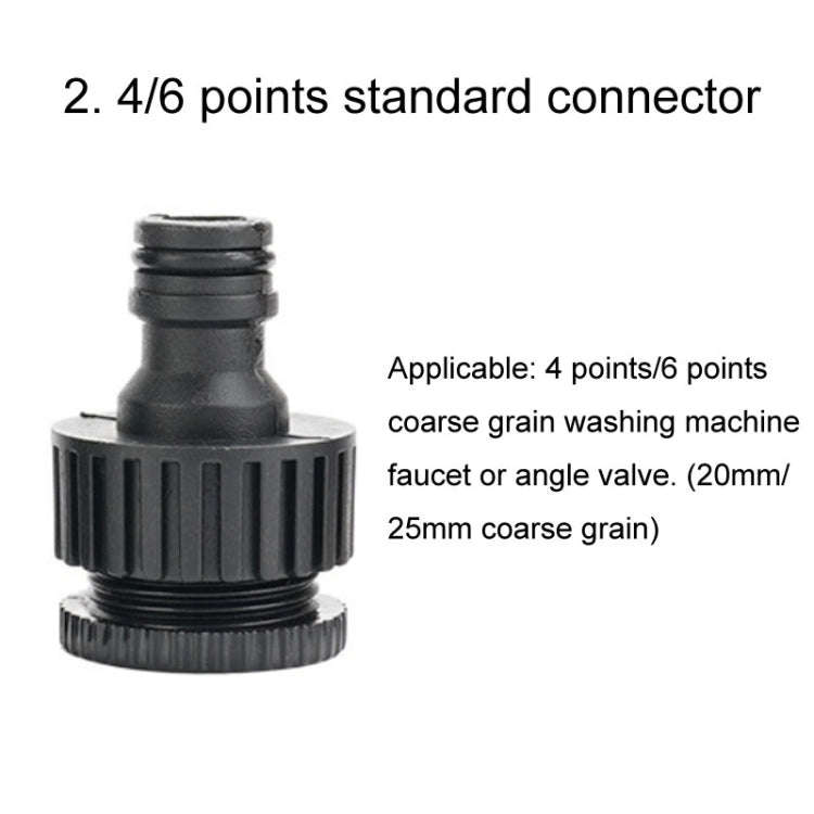 Household High Pressure Car Wash Metal Water Jet Car Brushing Booster Nozzle, Accessories: 4 Conn...