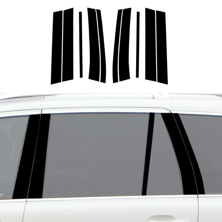 For 2003-2014 Volvo XC90 10pcs /Set Universal B-pillar Decorative Sticker for Left and Right Driv...
