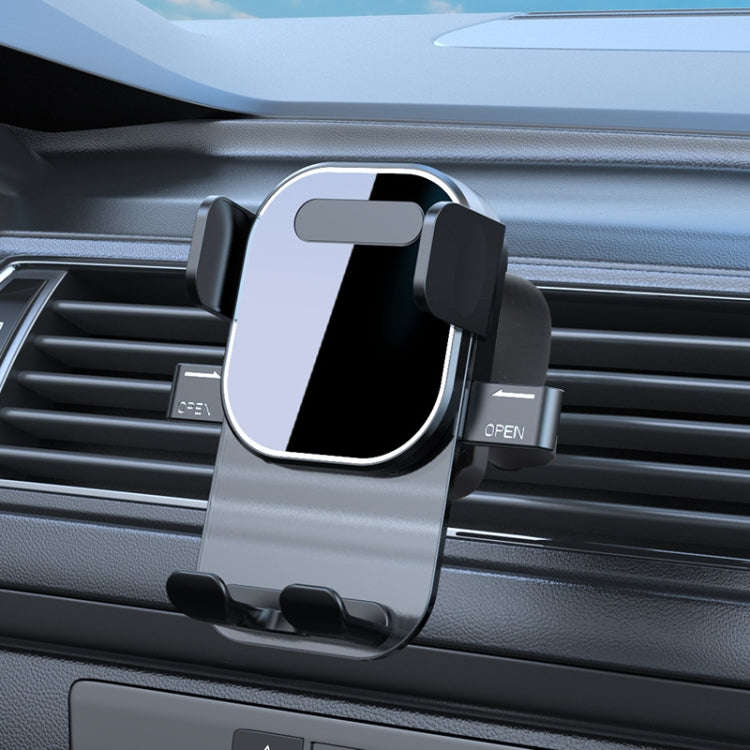 Automotive Navigation Bracket Car Air Vent Phone Fixed Support Clip, Style: Texture Model
