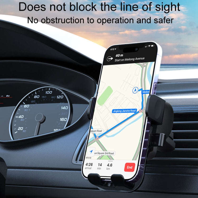 Automotive Navigation Bracket Car Air Vent Phone Fixed Support Clip, Style: Texture Model