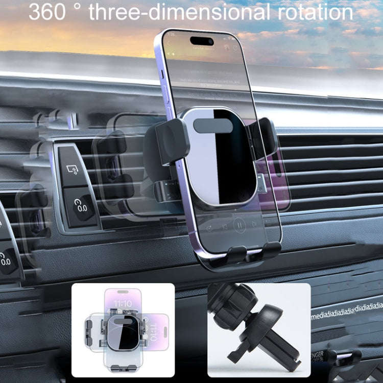 Automotive Navigation Bracket Car Air Vent Phone Fixed Support Clip, Style: Texture Model