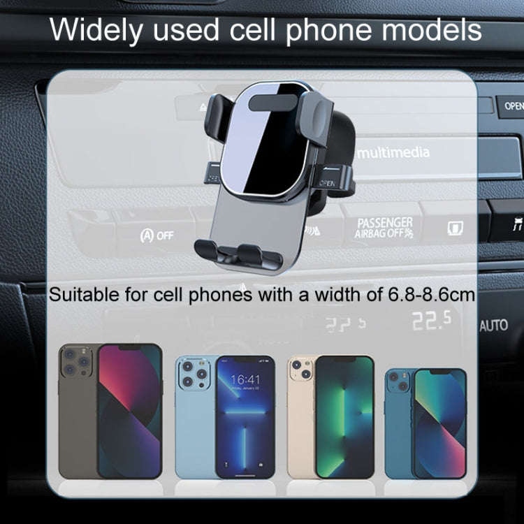 Automotive Navigation Bracket Car Air Vent Phone Fixed Support Clip, Style: Texture Model