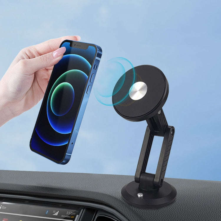 Automotive Magnetic Cell Phone Holder Car Dashboard Navigation Fixed Support Clip(Black)