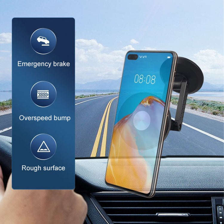 Automotive Magnetic Cell Phone Holder Car Dashboard Navigation Fixed Support Clip(Black)