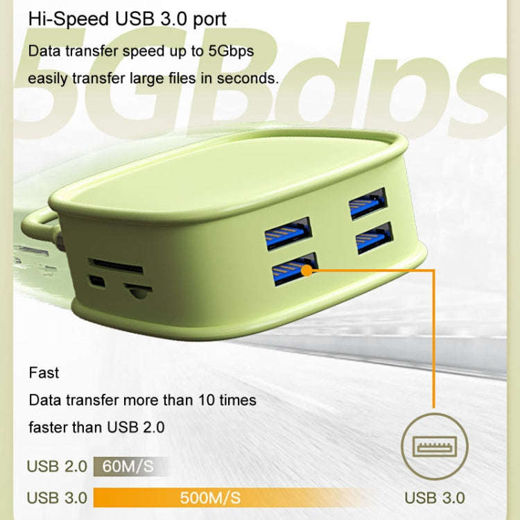 BS10H 10 In 1 Type-C Docking Station Multifunction USB Hub 100Gb Ethernet Port(Blue)