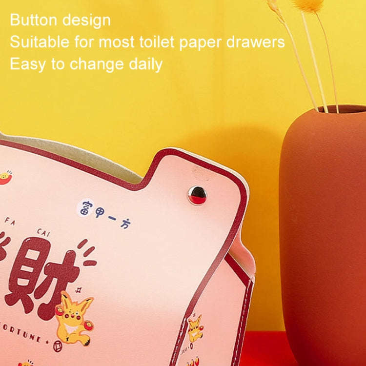 New Year Cute Tissue Box Waterproof Tissue Box Dormitory Car Carrying Living Room Universal Tissu...