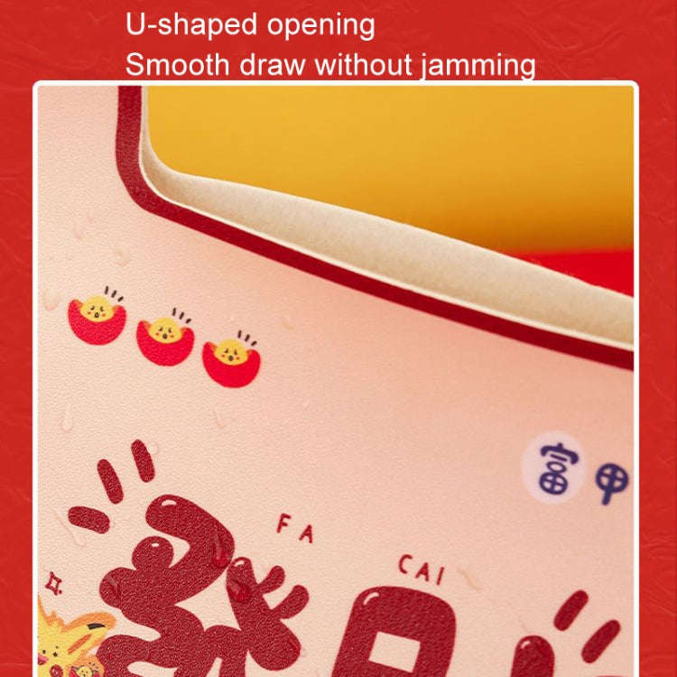 New Year Cute Tissue Box Waterproof Tissue Box Dormitory Car Carrying Living Room Universal Tissu...