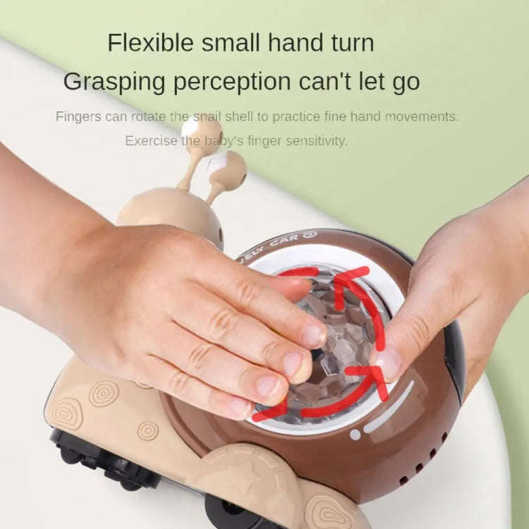 Children Electrical Crawling Snail Toys Sound And Light Projection Snail Fun Toys(Gray)