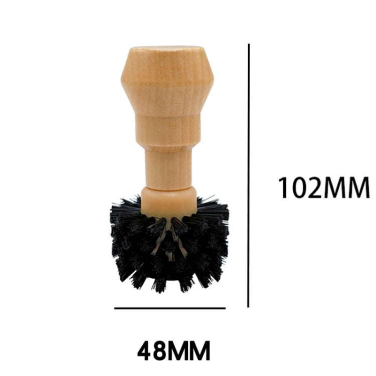 Small Coffee Powder Cleaning Brush Coffee Machine Brewing Heading Sweeping Brooch(Black)