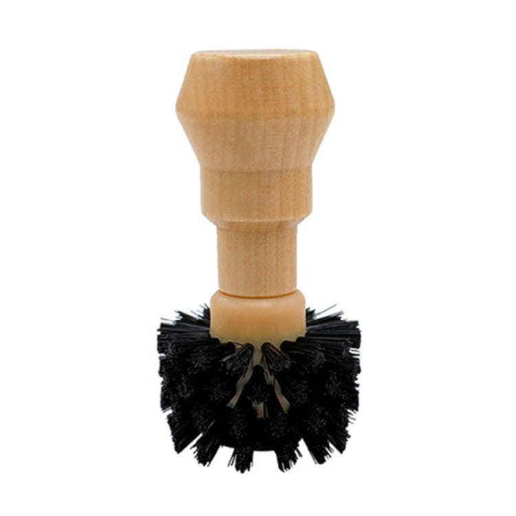 Large Coffee Powder Cleaning Brush Coffee Machine Brewing Heading Sweeping Brooch(Black)