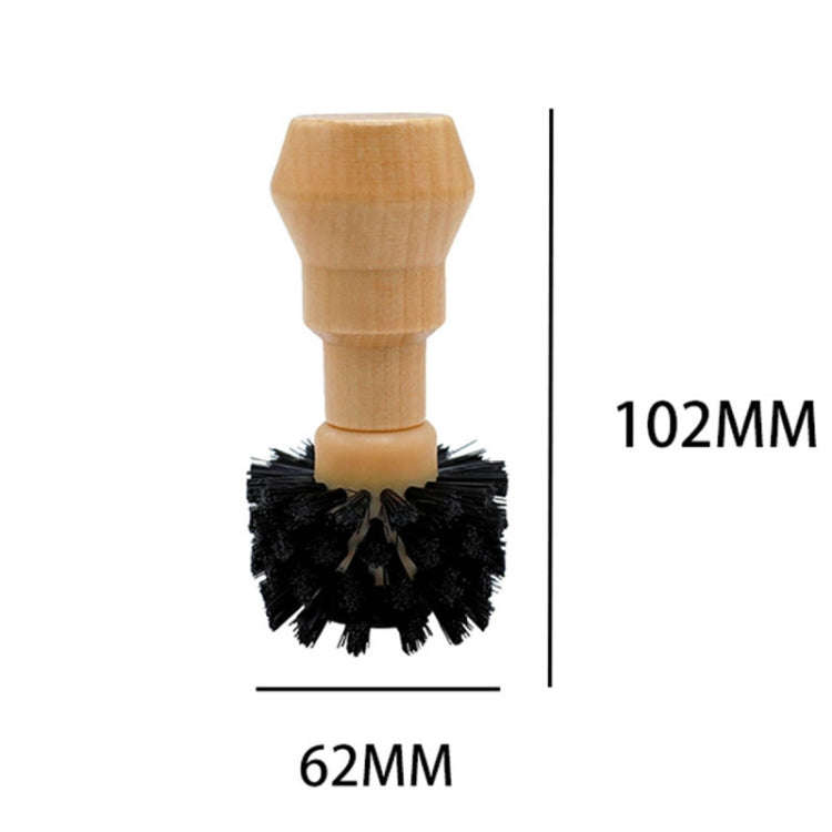 Large Coffee Powder Cleaning Brush Coffee Machine Brewing Heading Sweeping Brooch(Black)