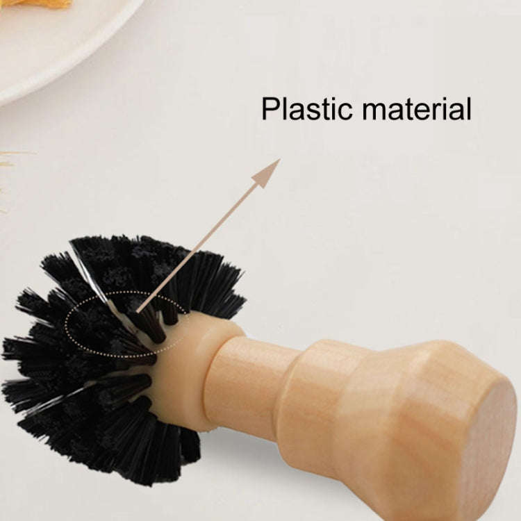 Large Coffee Powder Cleaning Brush Coffee Machine Brewing Heading Sweeping Brooch(Black)