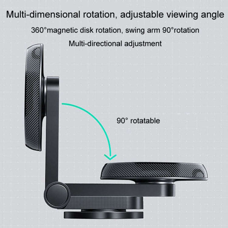 Magnetic Car Bracket Sticky Car Dashboard Cell Phone Navigation Stand(Black)