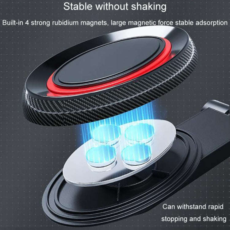 Magnetic Car Bracket Sticky Car Dashboard Cell Phone Navigation Stand(Black)