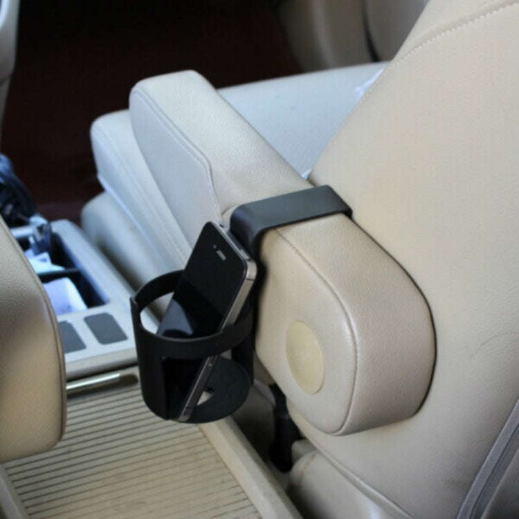 Portable Cup Holder Car Drinks Cup Rack Shelf(Black)