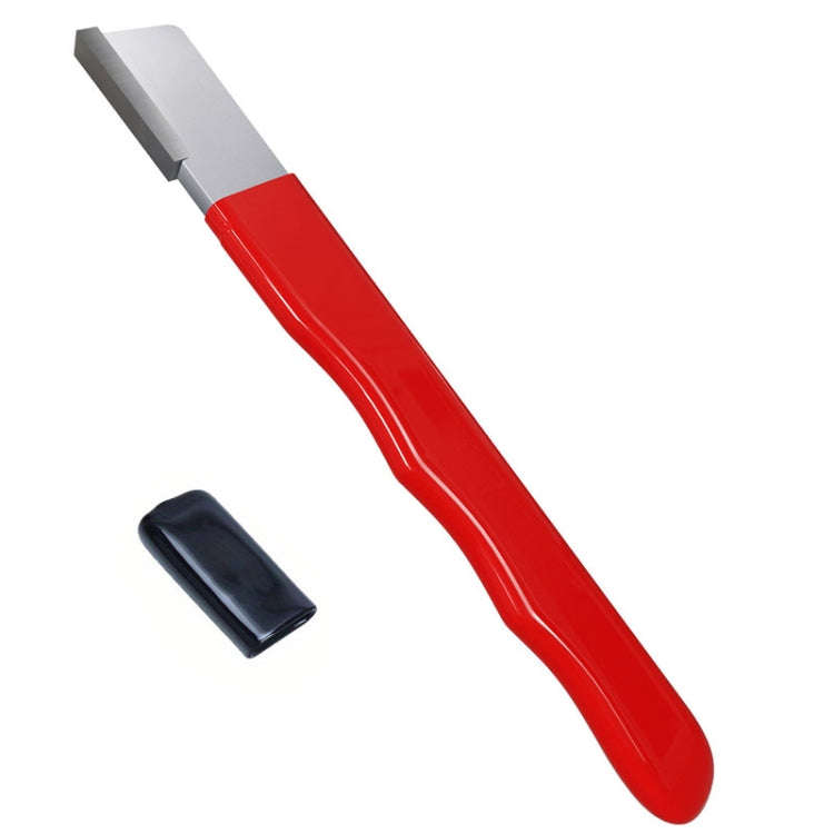 Outdoor Portable Garden Scissors Sharpener Knife Scissors Dual Purpose Sharpening Stone(Red)