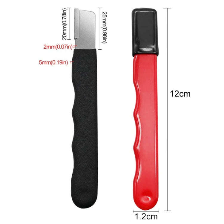 Outdoor Portable Garden Scissors Sharpener Knife Scissors Dual Purpose Sharpening Stone(Black)